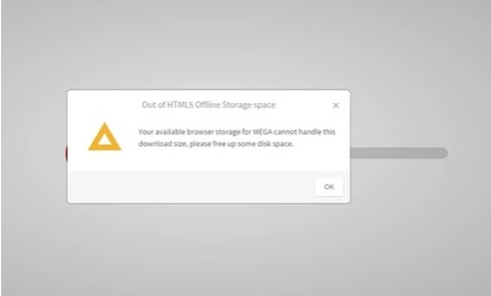 Out of HTML5 Storage Space