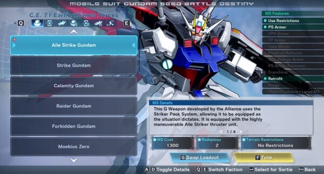 MOBILE SUIT GUNDAM SEED BATTLE DESTINY REMASTERED pc
