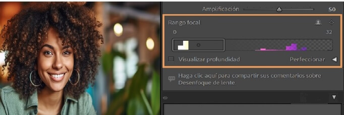 Desenfoque de lente en Lightroom Classic CC 2024