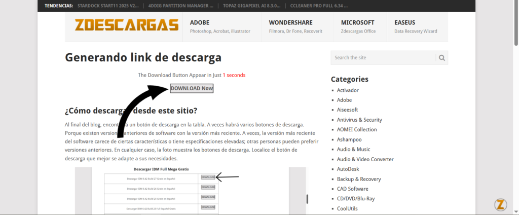 Cómo descargar desde Zdescargas